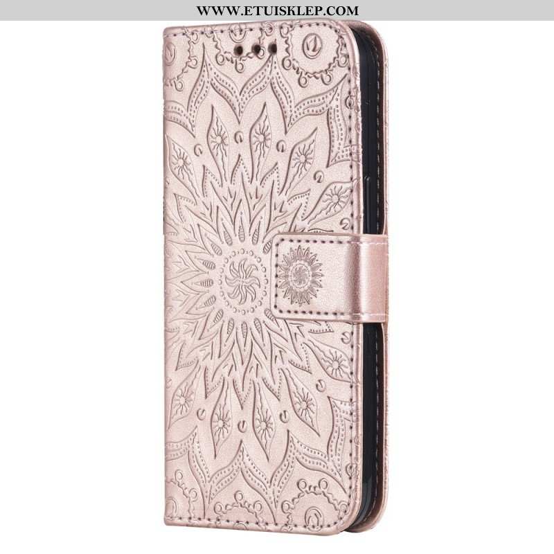 Etui Na Telefon Pokrowce do Poco X5 5G Słońce Z Smyczą